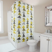 Rideaux De Douche Motif sans couture avec différents triangles en s (En situation)