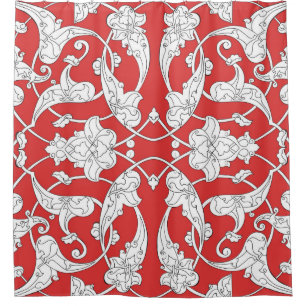 Rideaux De Douche Motif sans couture avec jeu de style turc traditio