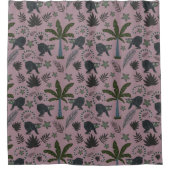 Rideaux De Douche Motif sans couture Les animaux tropicaux sauts de  (Devant)