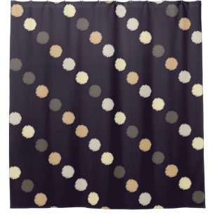 Rideaux De Douche Motif sans soudure à point Polka. La texture cribl