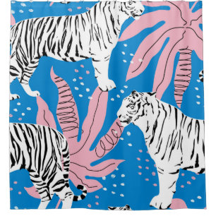 Rideaux De Douche Motif sans soudure tigre, arrière - plan animal sa
