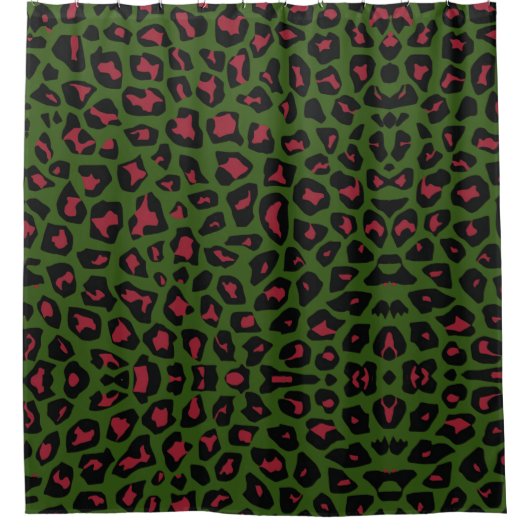 Rideaux De Douche Motif sans voile Leopard (Devant)