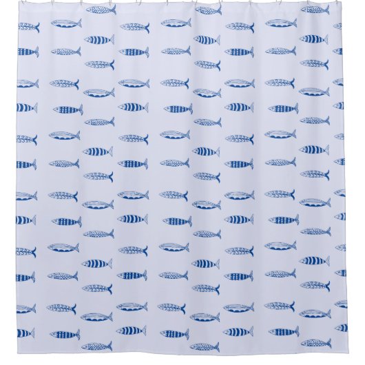 Rideaux De Douche Motif Sardines (Devant)