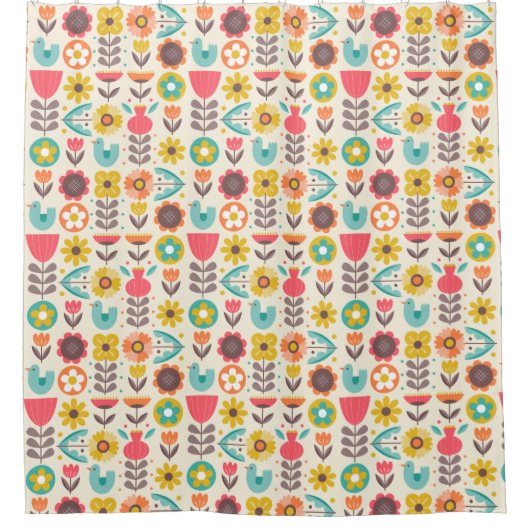 Rideaux De Douche Motif scandinave (Devant)