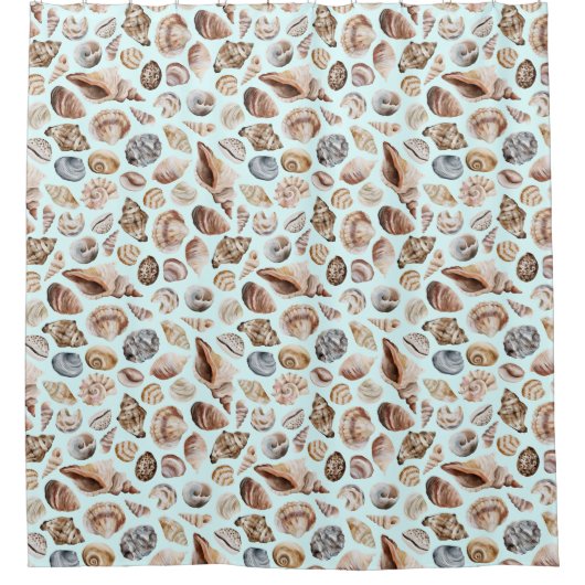 Rideaux De Douche Motif Seashell (Devant)