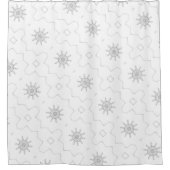 Rideaux De Douche Motif Snowflake (Devant)