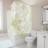 Rideaux De Douche Motif Snowflake (En situation)