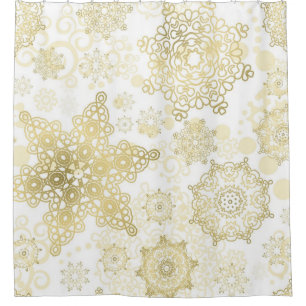 Rideaux De Douche Motif Snowflake