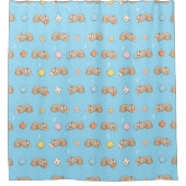 Rideaux De Douche Motif somnolent de paresse de temps (Devant)