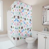 Rideaux De Douche Motif Space Doodle (En situation)