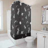 Rideaux De Douche Motif spatial (En situation)