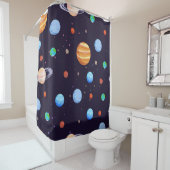 Rideaux De Douche Motif spatial (En situation)