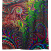 Rideaux De Douche Motif spiral coloré Abstrait (Devant)