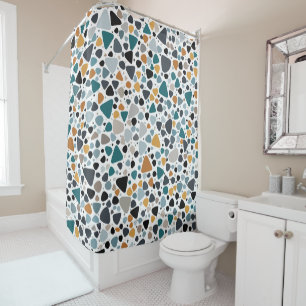 Rideaux De Douche Motif Terrazzo