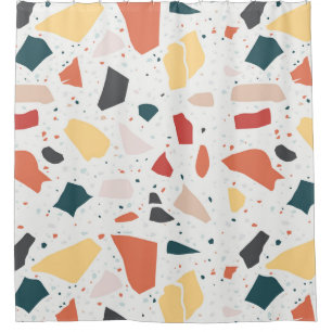 Rideaux De Douche Motif Terrazzo