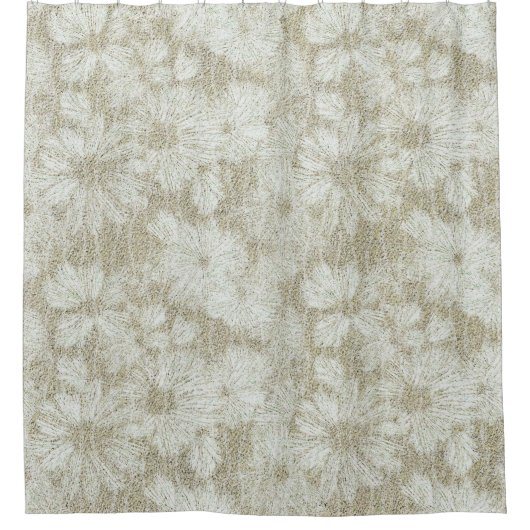 Rideaux De Douche Motif texturé en crème de café (Devant)