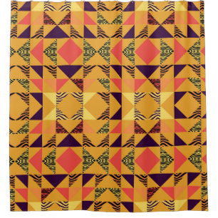 Rideaux De Douche Motif triangle transparent arrière - plan abstrait