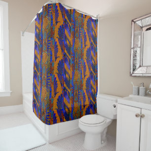Rideaux De Douche Motif Tribal Abstrait Afrocentré Imprimer