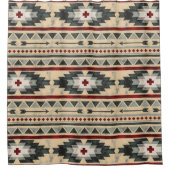 Rideaux De Douche Motif tribal aztèque grunge (Devant)