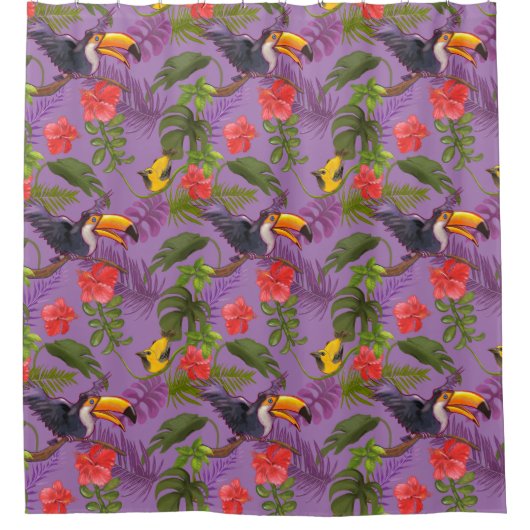 Rideaux De Douche Motif tropical (Devant)