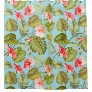 Rideaux De Douche Motif tropical