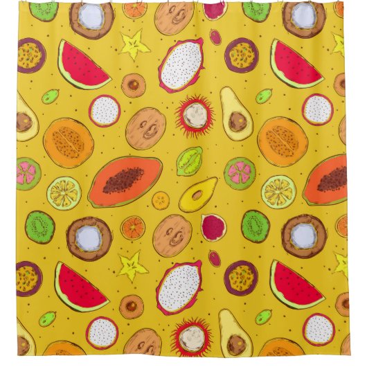 Rideaux De Douche Motif tropical (Devant)