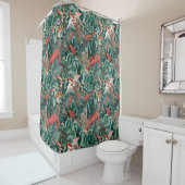 Rideaux De Douche Motif tropical (En situation)