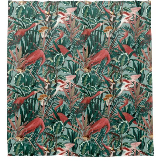 Rideaux De Douche Motif tropical (Devant)