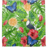 Rideaux De Douche Motif tropical (Devant)
