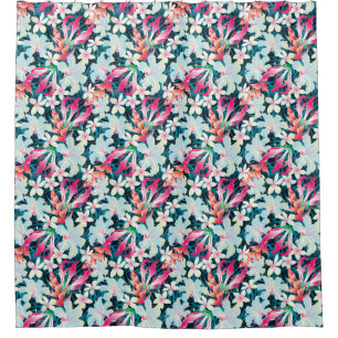 Rideaux De Douche Motif tropical coloré