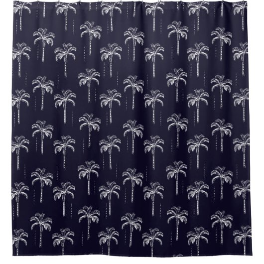 Rideaux De Douche Motif Tropical Palm Tree (Devant)
