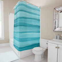 Motif turquoise Blue Watercolor Lines