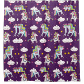 Rideaux De Douche Motif Unicorn Funny Magic Horse (Devant)