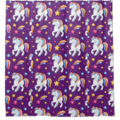 Rideaux De Douche Motif Unicorn Magique Cheval mignon (Devant)