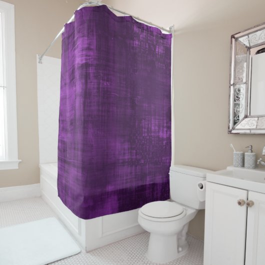 Rideaux De Douche Motif VELVET PURPLE (En situation)
