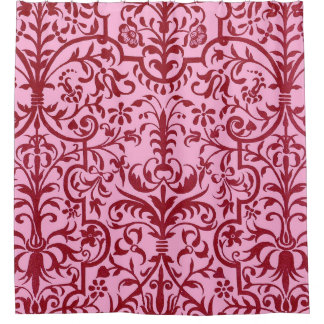 Rideaux De Douche Motif victorien rose
