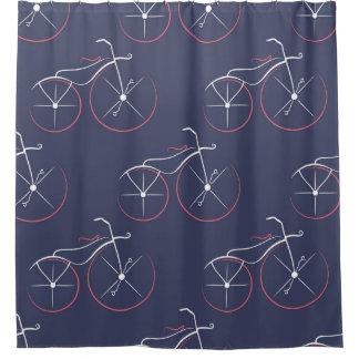 Rideaux De Douche Motif vintage transparent de l'ancien