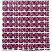 Rideaux De Douche Motif Violet (Devant)