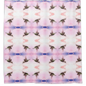 Rideaux De Douche Motifs de colibris (Devant)