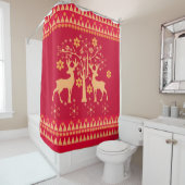 Rideaux De Douche Motifs de Noël (En situation)