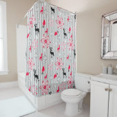 Rideaux De Douche Motifs de Noël (En situation)
