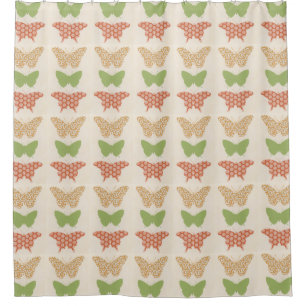 Rideaux De Douche Motifs de papillon décoratifs sur l'arrière - pl