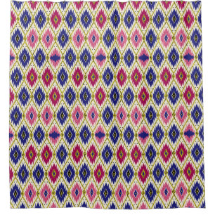 Rideaux De Douche Motifs géométriques : Illustration textile traditi