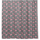 Rideaux De Douche Motifs modernes Eléphants Roses (Devant)