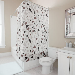 Rideaux De Douche Motifs naturels modernes et élégants du Terrazzo