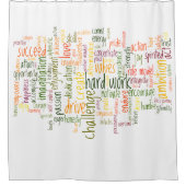 Rideaux De Douche Motivation Mots #2 encouragement positif (Devant)