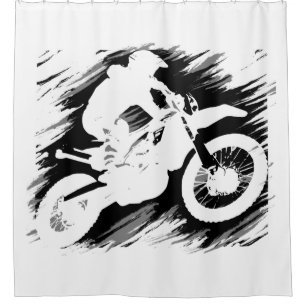 Rideaux De Douche Motocross Compétitive Sport Motorcycle Racing