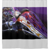 RIDEAUX DE DOUCHE MOTOCYCLE CHOPPER TAIL D'UN DRAGON (Devant)