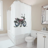 Rideaux De Douche Motorcycle (En situation)