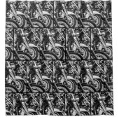 Rideaux De Douche Motorcycle Motorbike Biker Ride Motif (Devant)